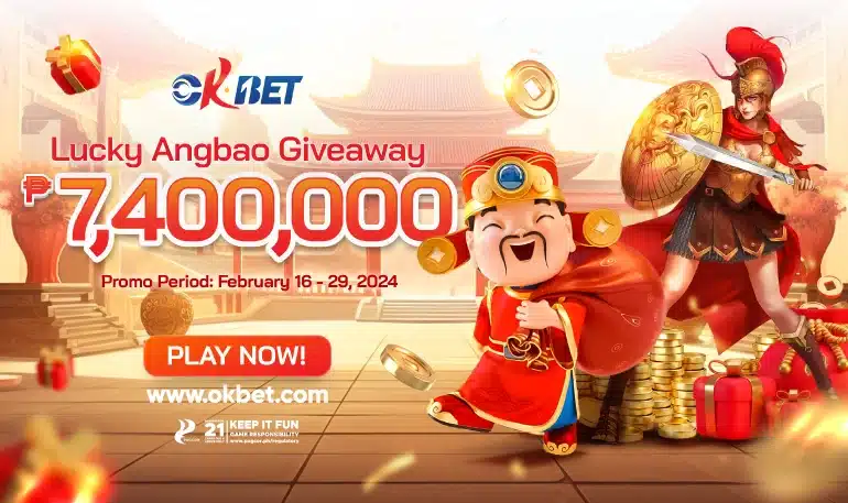 OKBet Lucky ANGBAO Giveaway | Win up to ₱7,400,000 | Claim Now!